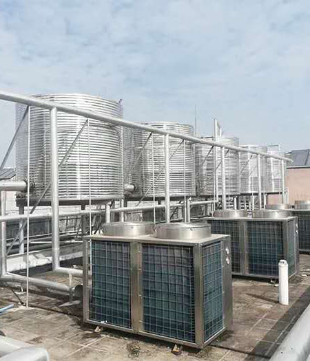 长菱空气能50吨热水项目工程