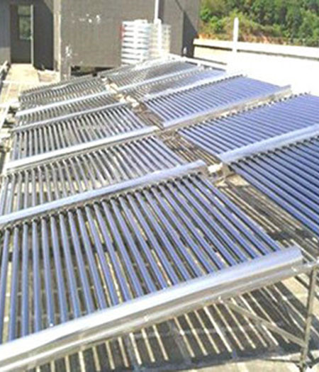 太阳能空气能组合中央热水项目工程